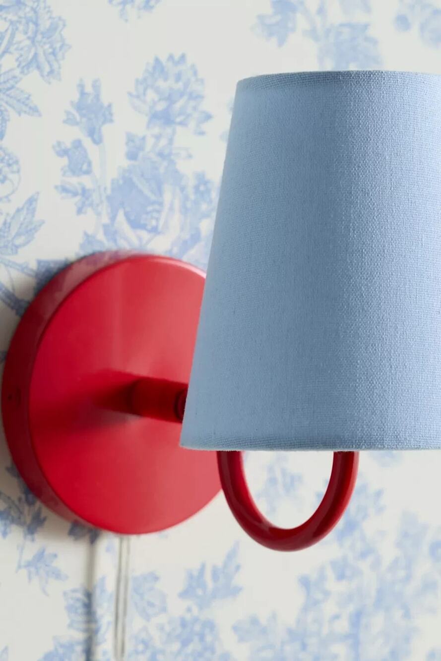 Urban Outfitters Red and Blue Sconce - Brand New